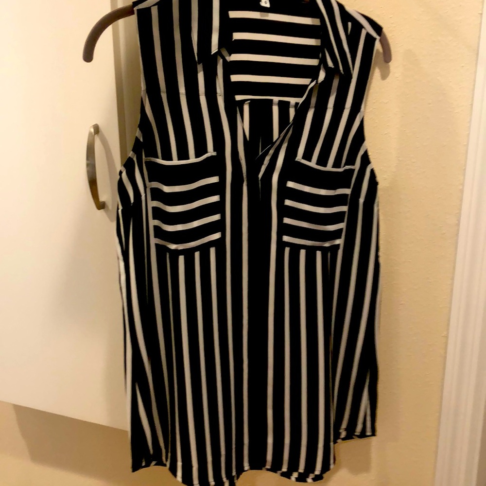 Six Express Sleeveless Blouses and 1 bonus Mossimo